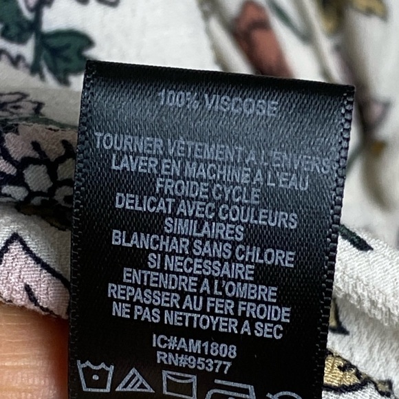 Sanctuary Womens Tilly Floral Print Flounce Sleeves Blouse Size Medium - Picture 6 of 10